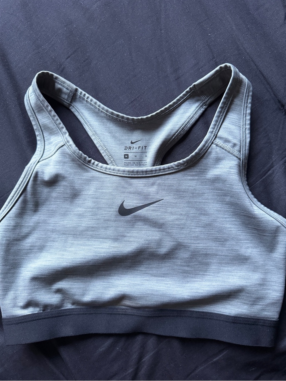 Nike Dri-FIT Light Gray Sports Bra